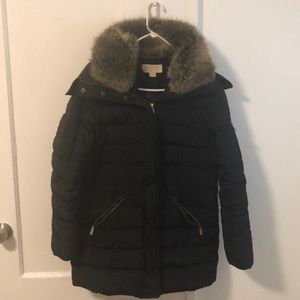 Michael Kors Puffer Jacket with faux fur accent